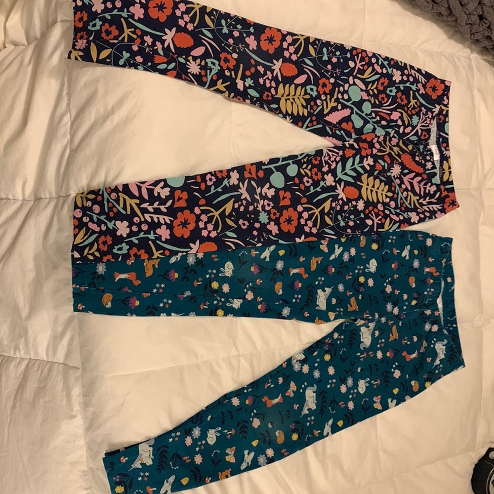 Girls Hanna Anderson pants (set of 2) size 130cm US 8